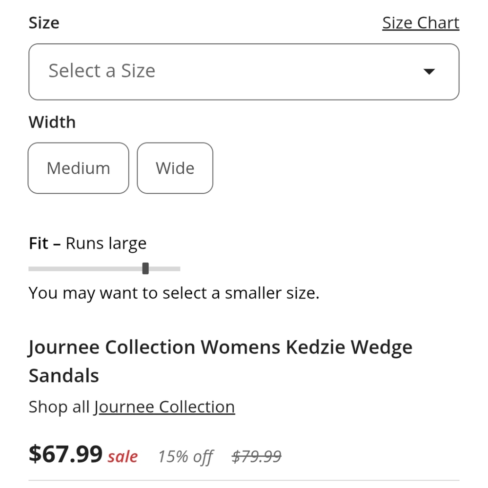 Journee Collection Kedzie Wedge Sandal, Taupe - Picture 8 of 9